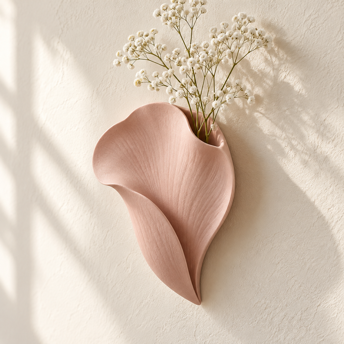 Petal Wall Vase botanical styling — AI design visualization