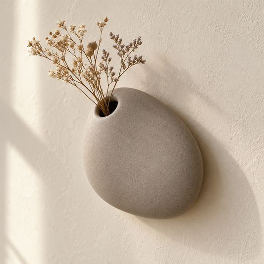 Pebble Wall Pocket botanical styling — AI design visualization