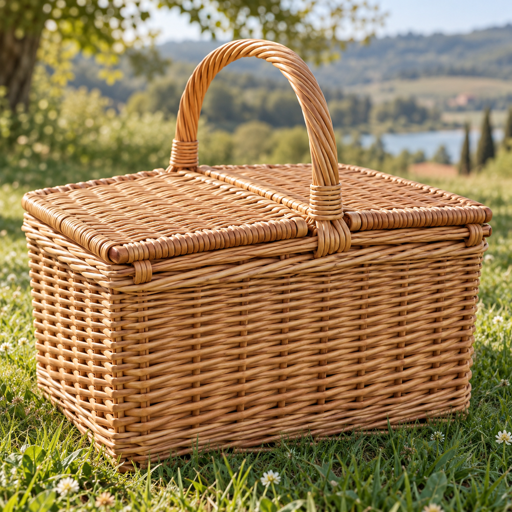 Willow Picnic Basket — AI-generated design visualization
